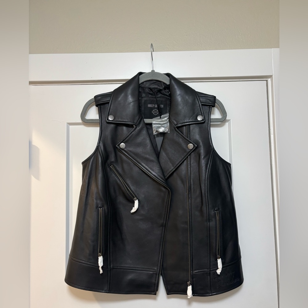 Harley-Davidson Women's Black Biker Vest NWT